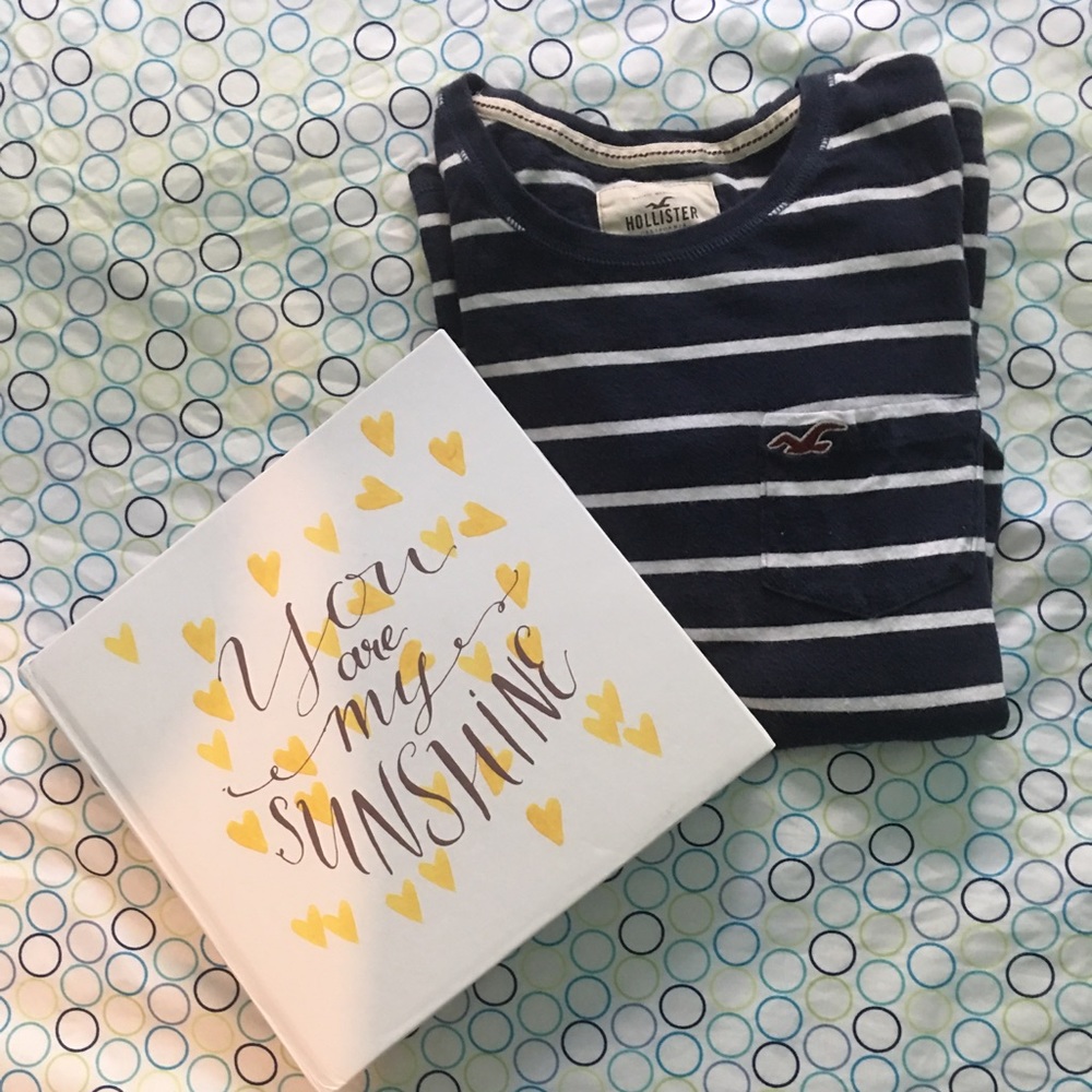 Long sleeve navy blue